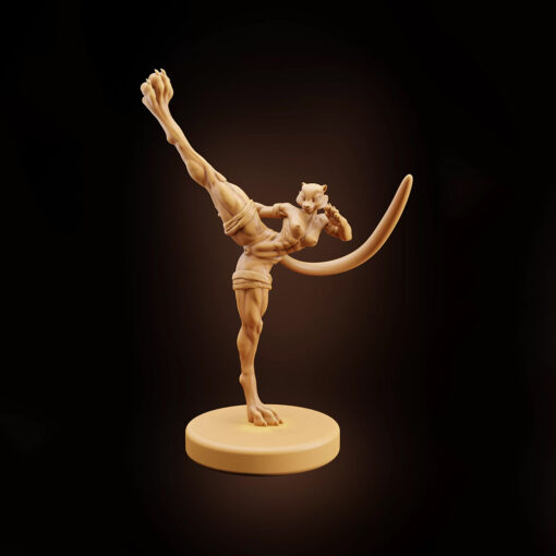 Kung Fu Kitty Nude 3D Statue