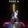 Octavia Stripper Pose A 3D Figurine