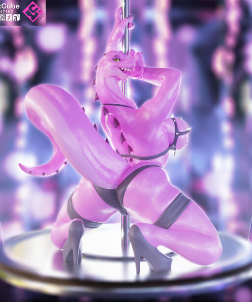 Galactic Dino Dancer Statue