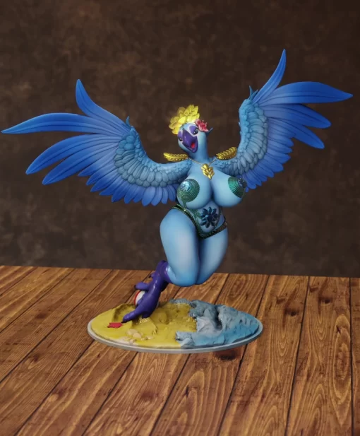 Bejeweled Macaw - by @astrixs3d