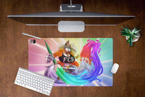 Elisia's Flow State - 70x40cm Desk Mat by KafiroBlueElement