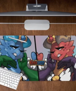 Kobolds! Queens - Desk Mat by BittenHard