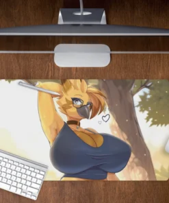 Alternative view of Adventurous Bird by Anna_Rayka | Clothed & Nude Variants 70x40 Desk Mat