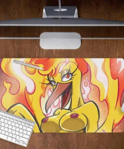 Melting Point Gal - 70x40cm Desk Mat by Gallygallo