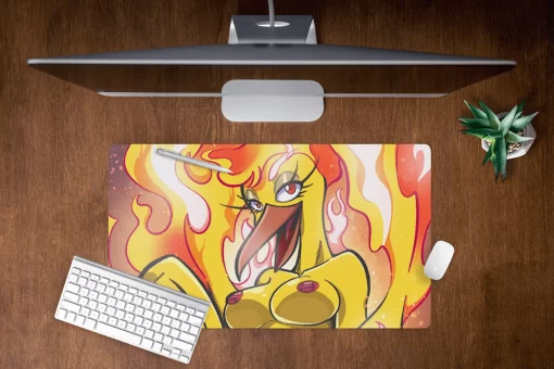 Melting Point Gal - 70x40cm Desk Mat by Gallygallo