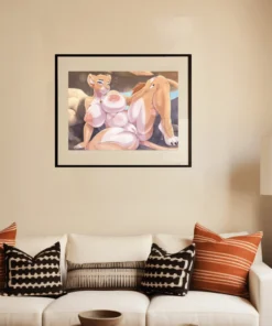 Alternative view of Lounging Lioness by Anna_Rayka | Clean and Messy Variants