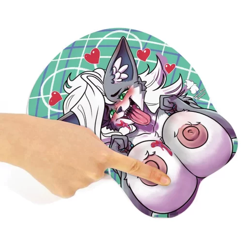 Elisia's Boobs - NSFW Squishy Furry Mousepad by KafiroBlueElement