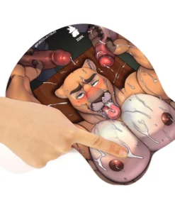 Puma - NSFW Squishy Furry Mousepad by Zourik