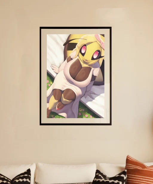 Curvy Anthro Bee Poster