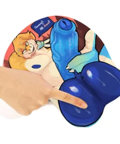 Alternative view of Lone Gamer - NSFW Squishy Furry Mousepad by BigCozyOrca | Regular & Halloween Variants