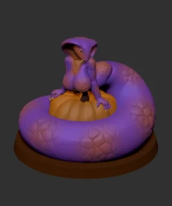 Snake Lady of Pumpkins statue
