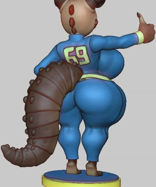 Alternative view of FemClaw Pipgal (Printable File) - by Joputapelirrojo