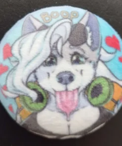 Boop the Plush Snoot Pin by KafiroBlueElement