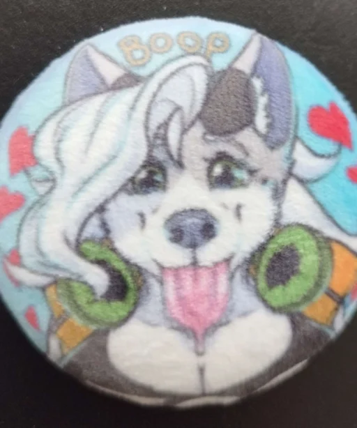 Boop the Plush Snoot Pin by KafiroBlueElement