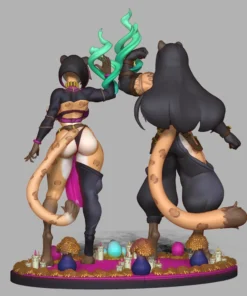 Yaotil & Atzi Jaguar Statues by TattooRexy & Joputapelirrojo 8