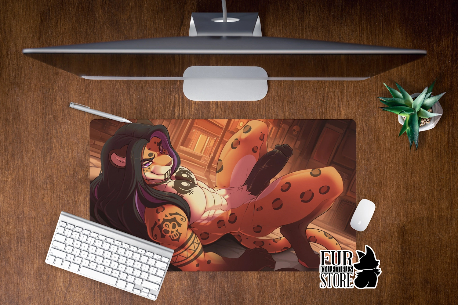 Yaotil the Jaguar Desk Mat by TattooRexy 2 Yaotil the Jaguar Desk Mat by TattooRexy - Image 2