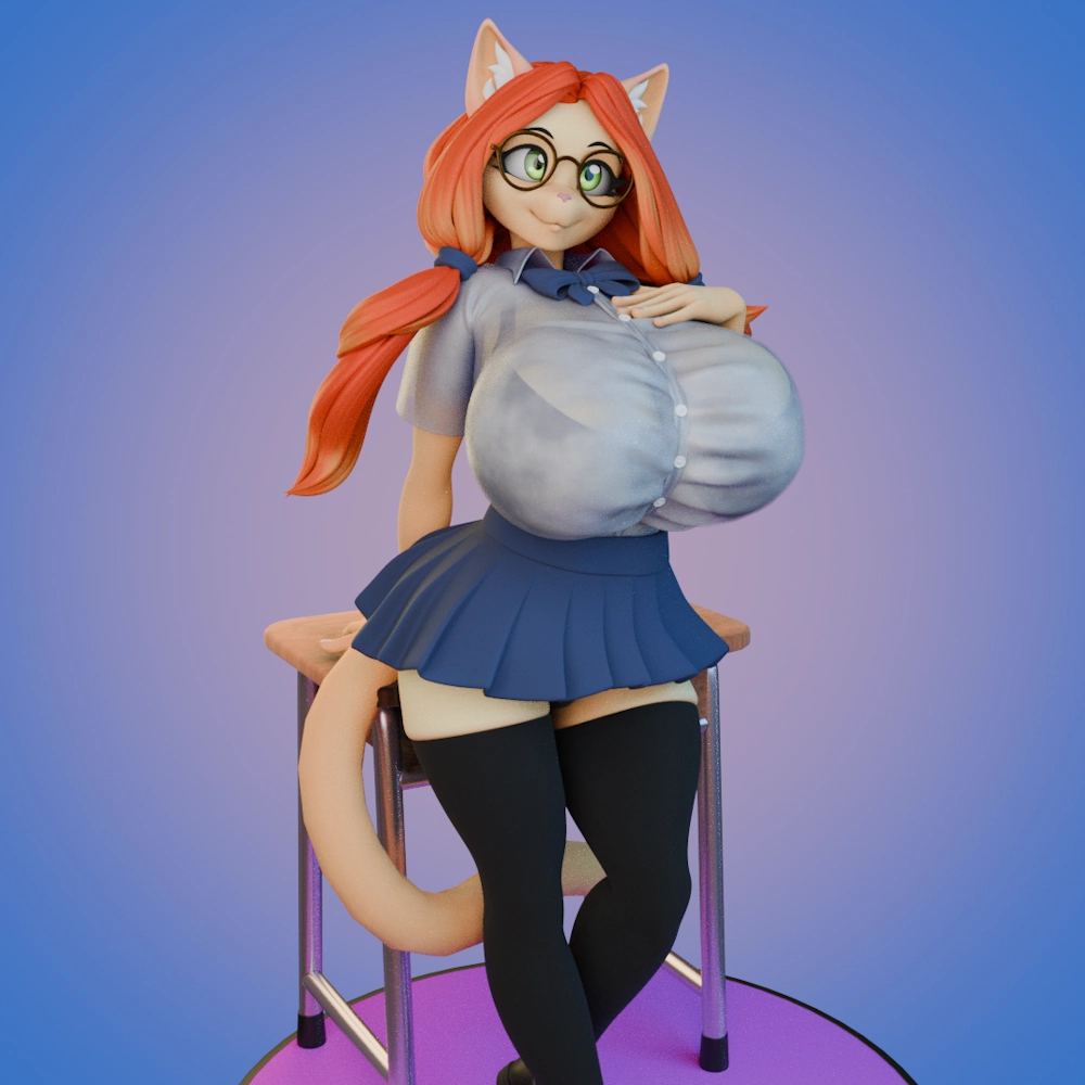 Katrina Fowler Back to School NSFW Statue by GalacticMichi, Chyvak & RiockSo3 1 Katrina Fowler statue