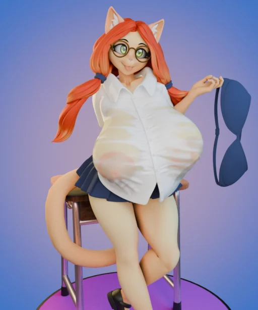 Katrina Fowler Back to School NSFW Statue by GalacticMichi, Chyvak & RiockSo3 7