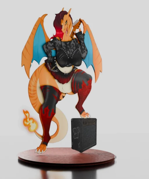 Zahra Charred-Lizard standee