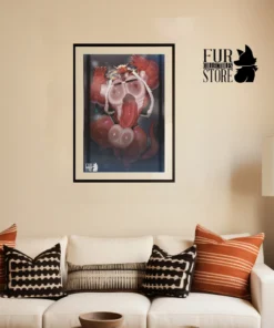 magangz santa glass poster