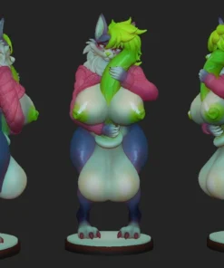 Alternative view of Mike Herm Wolf Statue by Joputapelirrojo & FoxinuhhBox