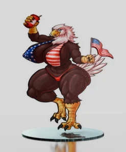 Home - SUMMER TIME 6 Liberty, the Patriotic Eagle Standee by Kobu Art