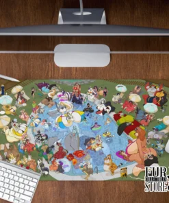 FCS Pool Party: The Whole Gang's Here! Desk Mat by KafiroBlueElement