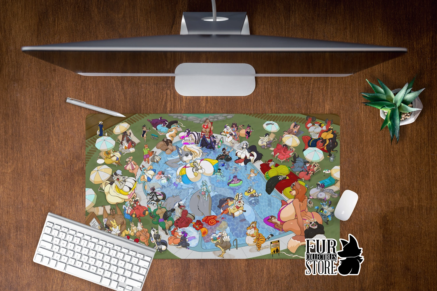 FCS Pool Party: The Whole Gang's Here! Desk Mat by KafiroBlueElement 1 FCS Pool Party: The Whole Gang's Here! Desk Mat by KafiroBlueElement