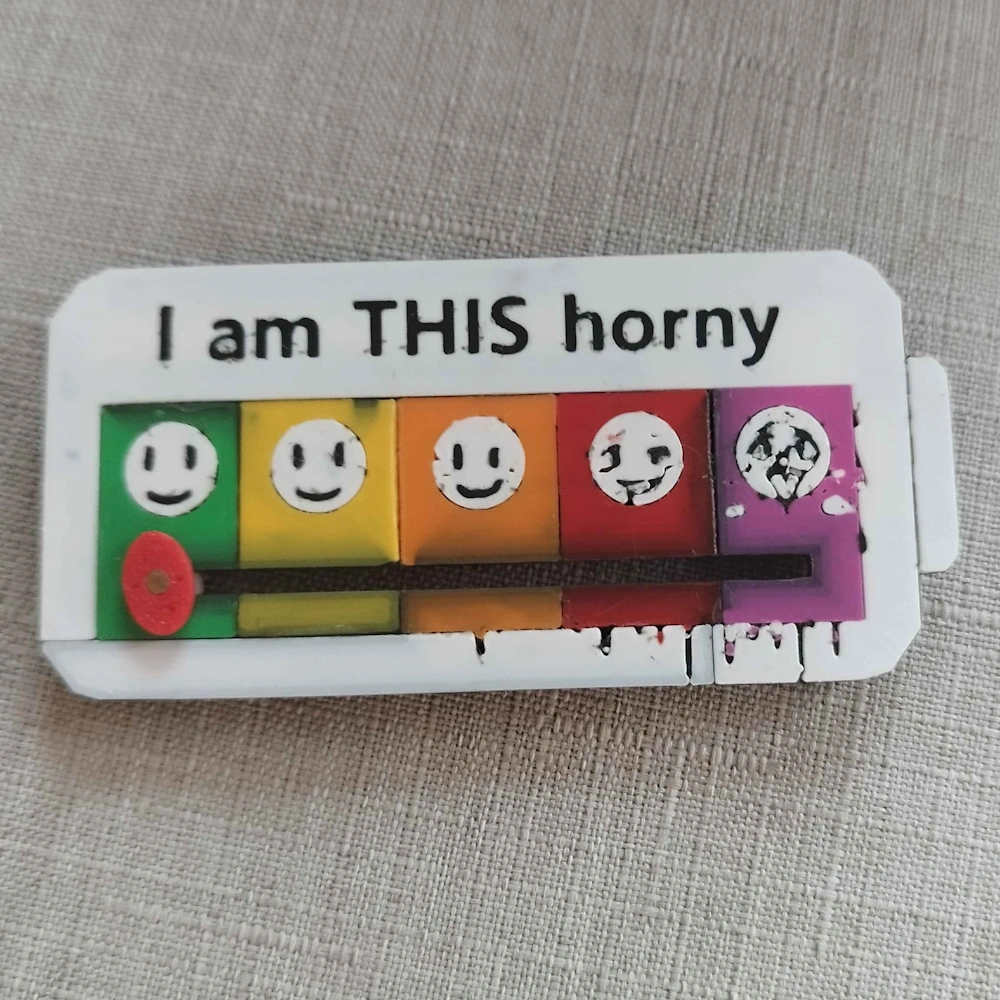 Horny-Meter Pin by FurCollectibles Store 3 Horny-Meter Pin by FurCollectibles Store - Image 3