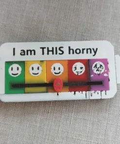 Alternative view of Horny-Meter Pin by FurCollectibles Store