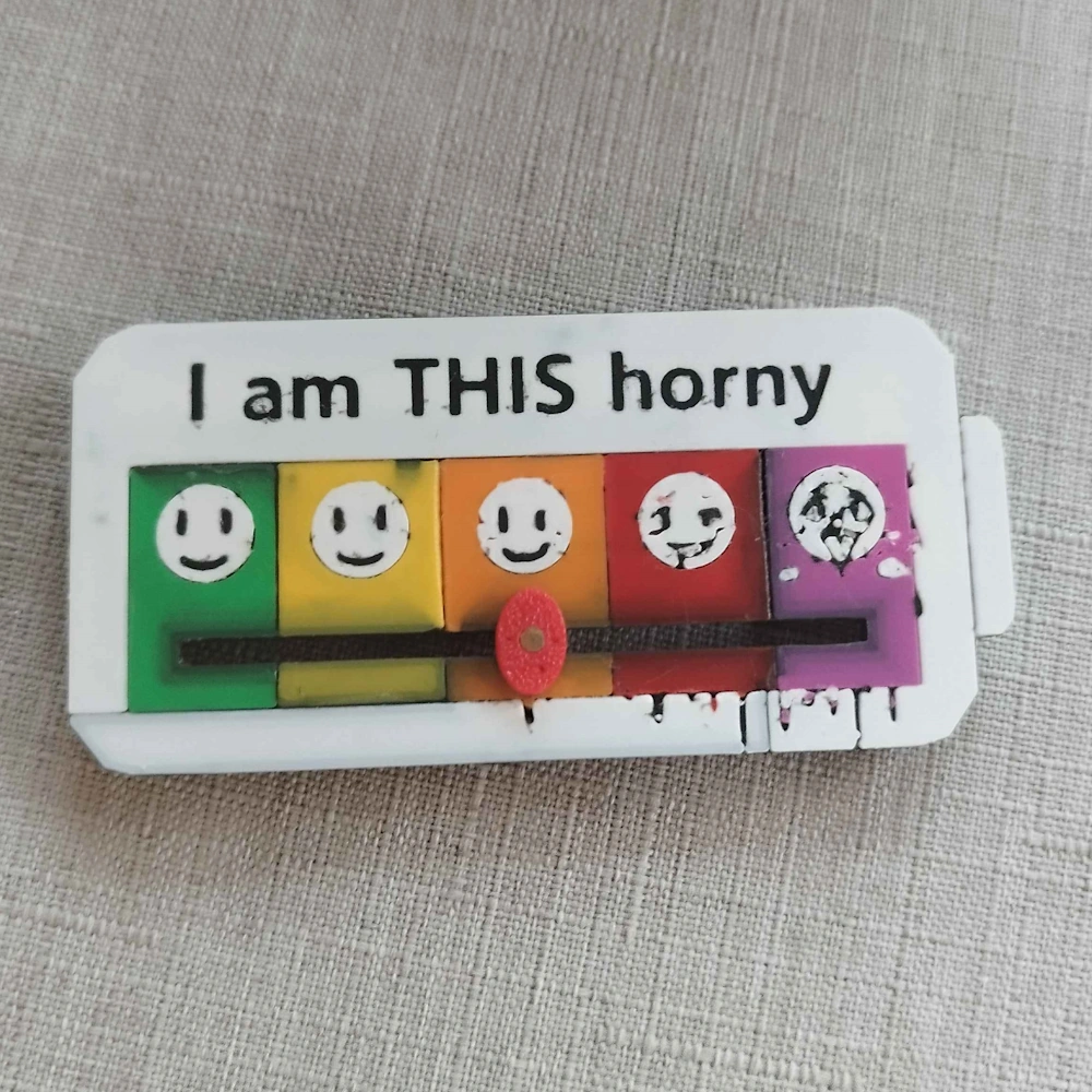 Horny-Meter Pin by FurCollectibles Store 2 Horny-Meter Pin by FurCollectibles Store - Image 2
