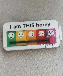 Horny-Meter Pin by FurCollectibles Store